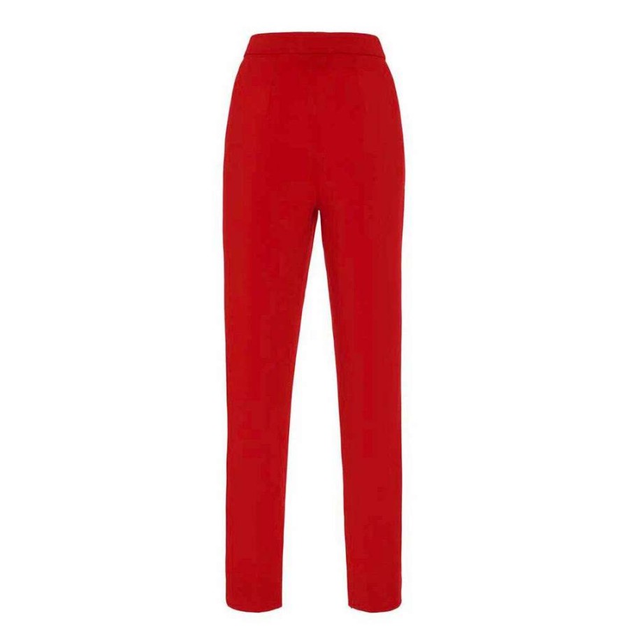 Womens * | Semsem Camille Cigarette Pant Red