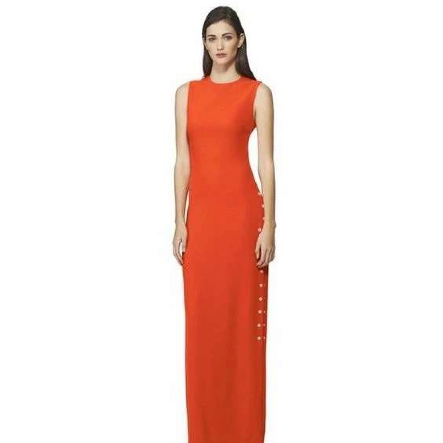 Womens * | Semsem Salma Snap Dress Orange