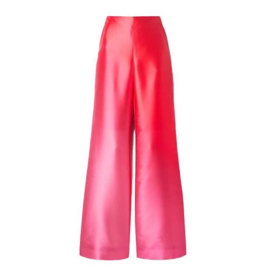 Womens * | Semsem Degrade Duchesse-Satin Wide-Leg Pants