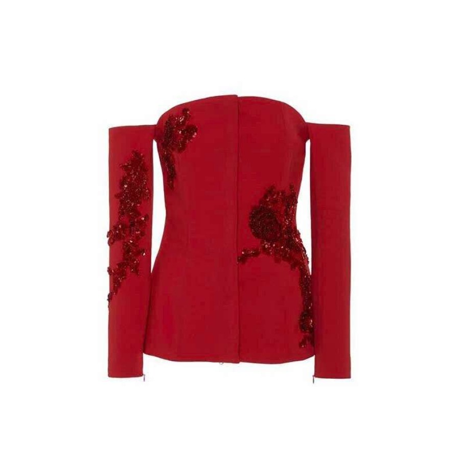 Womens * | Semsem Camille Jacket Red