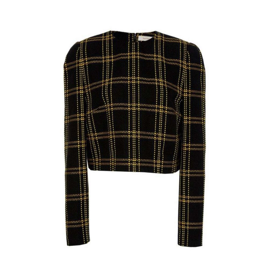 Womens * | Semsem Cairo Check Cropped Top