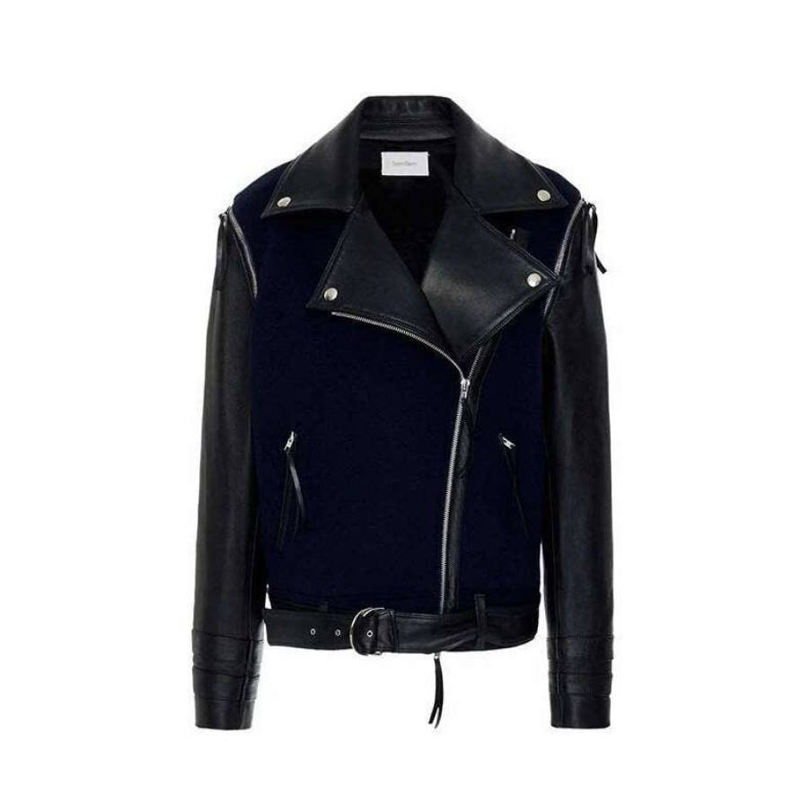 Womens * | Semsem Nadine Moto Jacket