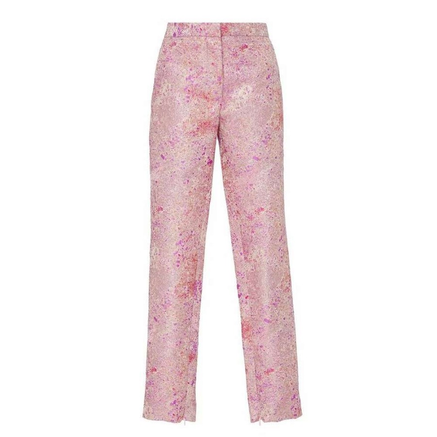 Womens * | Semsem Sample Sale: Brocade Cigarette Pant