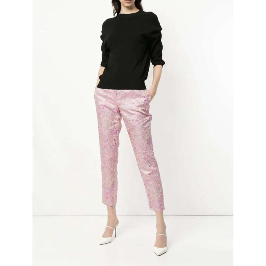 Womens * | Semsem Sample Sale: Brocade Cigarette Pant