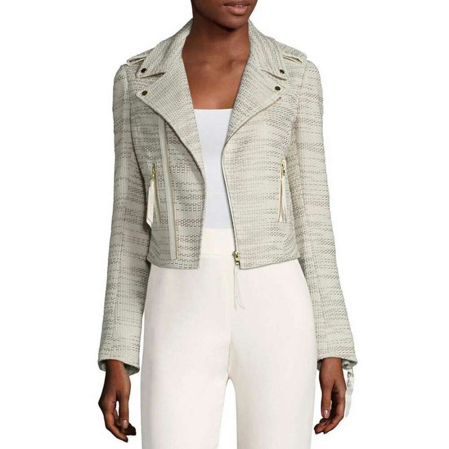 Womens * | Semsem Samia Biker Jacket Gold