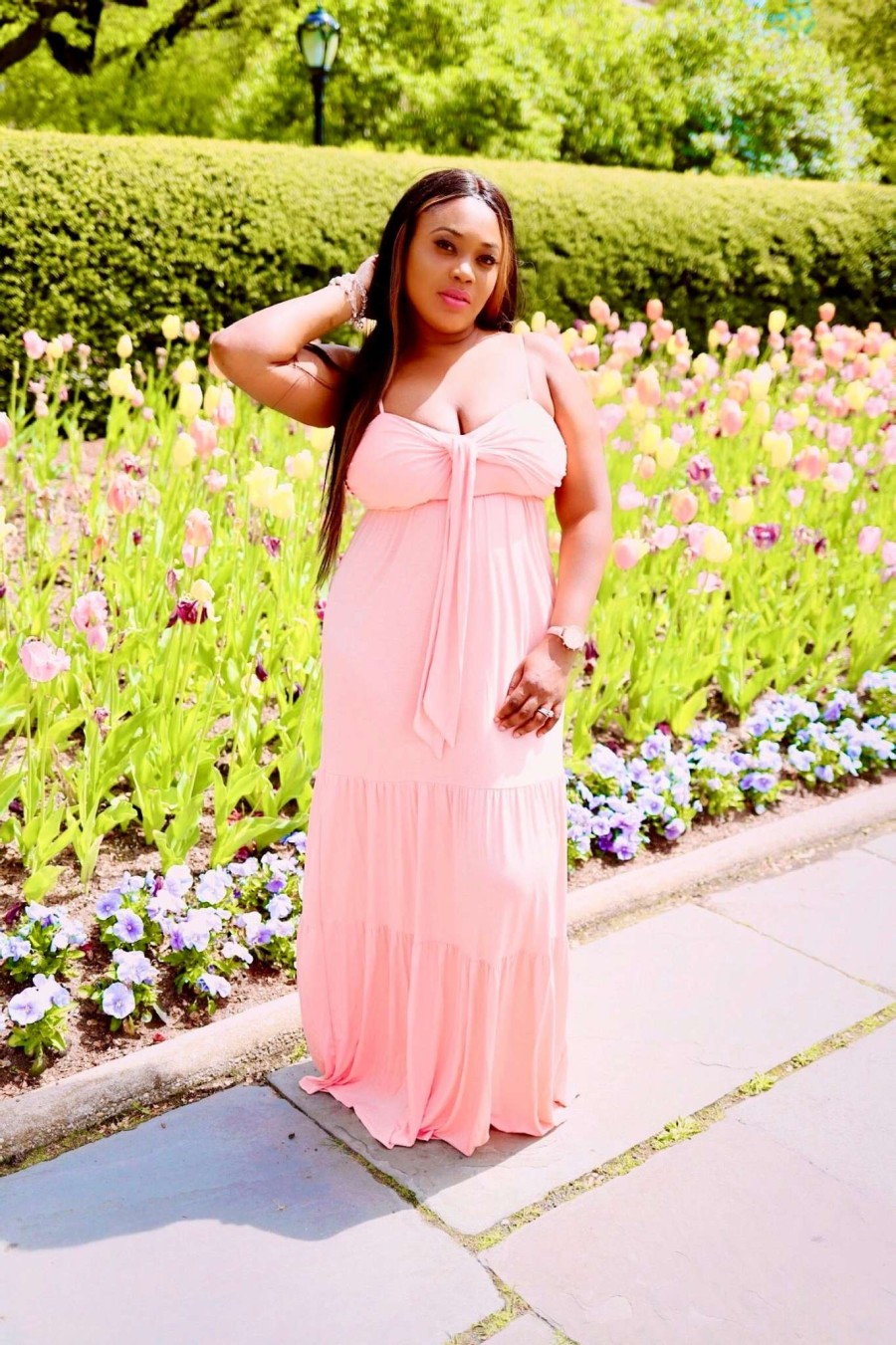 Dresses * | Shop Kloset Essentials Pretty In Pink Maxi Dress